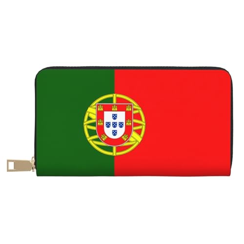 BOXILTD Ledergeldbörse mit Saarland-Flaggen, für Damen und Herren, langer Reißverschluss, großes Fassungsvermögen, Kreditkartenhalter, Reisegepäck, Portugiesische Flagge, Einheitsgröße BOXILTD Ledergeldbörse mit Saarland-Flaggen, für Damen und Herren, langer Reißverschluss, großes Fassungsvermögen, Kreditkartenhalter, Reisegepäck, Portugiesische Flagge, Einheitsgröße von BOXILTD