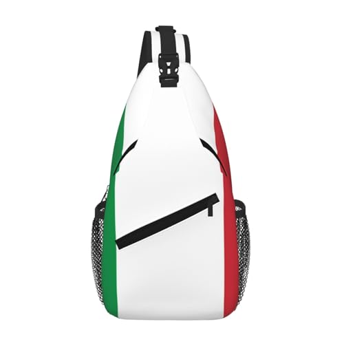 BOXILTD Ohio Umhängetasche mit Staatsflagge für Damen und Herren, Rucksack, Schultertasche, Reisen, Wandern, Brusttasche, Arbeit und Reisen, Italienische Flagge, Einheitsgröße BOXILTD Ohio Umhängetasche mit Staatsflagge für Damen und Herren, Rucksack, Schultertasche, Reisen, Wandern, Brusttasche, Arbeit und Reisen, Italienische Flagge, Einheitsgröße von BOXILTD