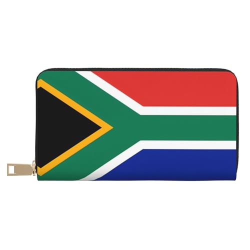 BOXILTD South Carolina Geldbörse aus Leder für Damen und Herren, langer Reißverschluss, großes Fassungsvermögen, Kreditkartenhalter, Reisegepäck, Südafrika-Flagge, One Size BOXILTD South Carolina Geldbörse aus Leder für Damen und Herren, langer Reißverschluss, großes Fassungsvermögen, Kreditkartenhalter, Reisegepäck, Südafrika-Flagge, One Size von BOXILTD
