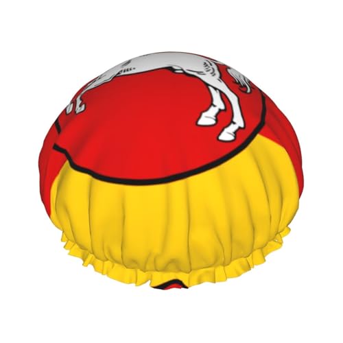 Duschhauben Flagge Niedersachsen für Frauen, wiederverwendbare Duschhaube, perfekte Duschhauben für langes Haar und den täglichen Gebrauch Duschhauben Flagge Niedersachsen für Frauen, wiederverwendbare Duschhaube, perfekte Duschhauben für langes Haar und den täglichen Gebrauch von BOXILTD