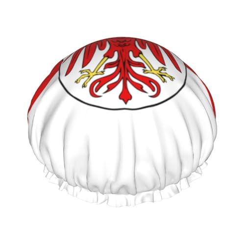 Duschhauben mit Brandenburger Flagge für Frauen, wiederverwendbare Duschhaube, perfekte Duschhauben für lange Haare und den täglichen Gebrauch von BOXILTD