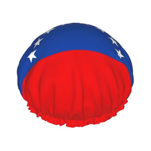 Duschhauben mit Flagge von Venezuela für Frauen, wiederverwendbare Duschhaube, perfekte Duschhauben für langes Haar und den täglichen Gebrauch Duschhauben mit Flagge von Venezuela für Frauen, wiederverwendbare Duschhaube, perfekte Duschhauben für langes Haar und den täglichen Gebrauch von BOXILTD