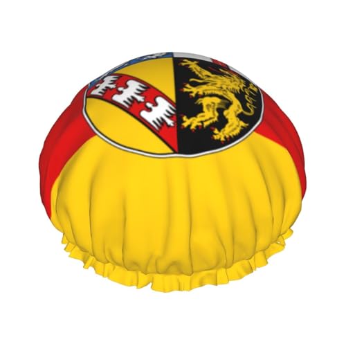 Duschhauben mit Saarlandflaggen für Frauen, wiederverwendbare Duschhaube, perfekte Duschhauben für lange Haare und den täglichen Gebrauch Duschhauben mit Saarlandflaggen für Frauen, wiederverwendbare Duschhaube, perfekte Duschhauben für lange Haare und den täglichen Gebrauch von BOXILTD