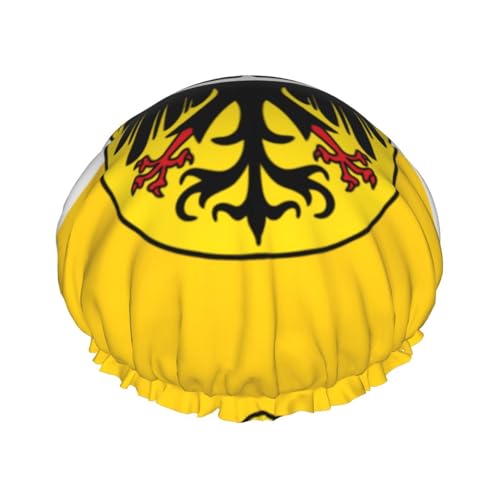 Duschhauben mit schlesischer Flagge für Frauen, wiederverwendbare Duschhaube, perfekte Duschhauben für lange Haare und den täglichen Gebrauch Duschhauben mit schlesischer Flagge für Frauen, wiederverwendbare Duschhaube, perfekte Duschhauben für lange Haare und den täglichen Gebrauch von BOXILTD