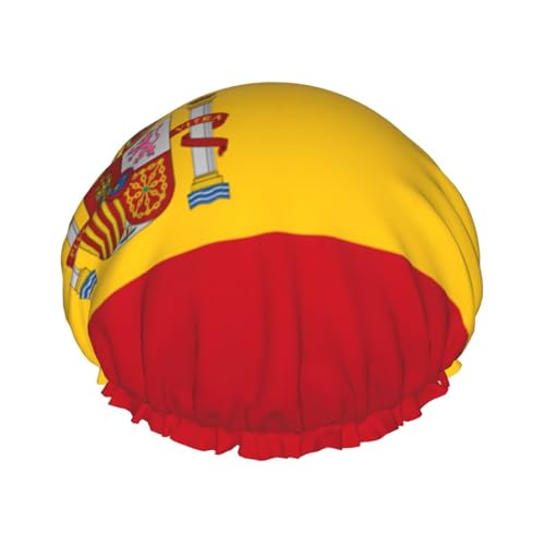 Duschhauben mit spanischer Flagge für Frauen, wiederverwendbare Duschhaube, perfekte Duschhauben für lange Haare und den täglichen Gebrauch Duschhauben mit spanischer Flagge für Frauen, wiederverwendbare Duschhaube, perfekte Duschhauben für lange Haare und den täglichen Gebrauch von BOXILTD