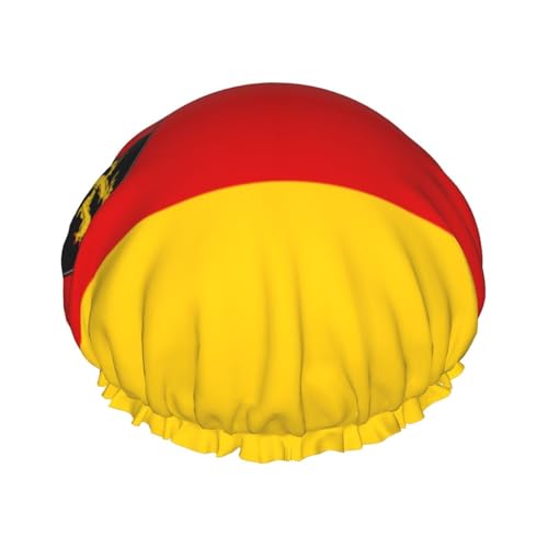Flagge des Staates Rheinland-Pfalz Duschhauben für Frauen, wiederverwendbare Duschhaube, perfekte Duschhauben für langes Haar und den täglichen Gebrauch Flagge des Staates Rheinland-Pfalz Duschhauben für Frauen, wiederverwendbare Duschhaube, perfekte Duschhauben für langes Haar und den täglichen Gebrauch von BOXILTD
