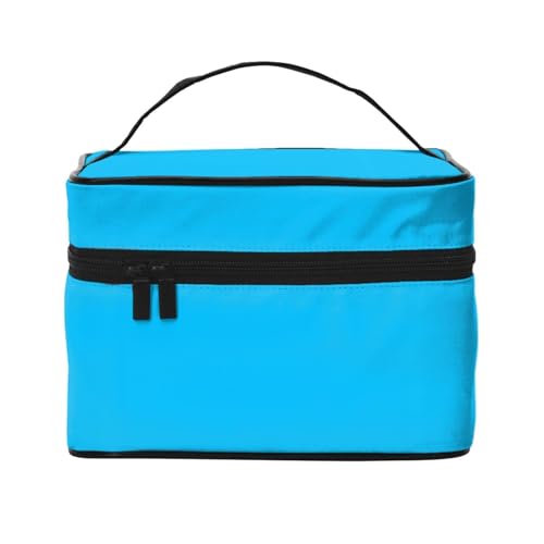 Große Kosmetiktasche für Damen, Reise-Make-up-Tasche für Zuhause, Fitnessstudio und lange Reisen, Hellblau, Hellblau, Einheitsgröße Große Kosmetiktasche für Damen, Reise-Make-up-Tasche für Zuhause, Fitnessstudio und lange Reisen, Hellblau, Hellblau, Einheitsgröße von BOXILTD