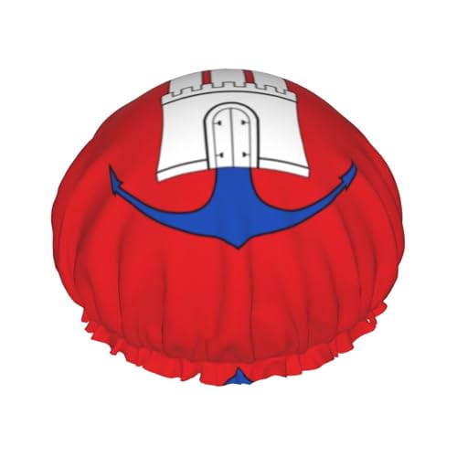 Hamburger Flagge Duschhauben für Frauen, wiederverwendbare Duschhaube, perfekte Duschhauben für lange Haare und den täglichen Gebrauch Hamburger Flagge Duschhauben für Frauen, wiederverwendbare Duschhaube, perfekte Duschhauben für lange Haare und den täglichen Gebrauch von BOXILTD