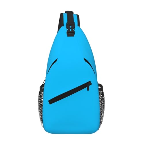 Hellblaue Umhängetasche für Damen und Herren, Rucksack, Schultertasche, Reisen, Wandern, Brusttasche, Arbeit und Reisen, Hellblau, Einheitsgröße Hellblaue Umhängetasche für Damen und Herren, Rucksack, Schultertasche, Reisen, Wandern, Brusttasche, Arbeit und Reisen, Hellblau, Einheitsgröße von BOXILTD