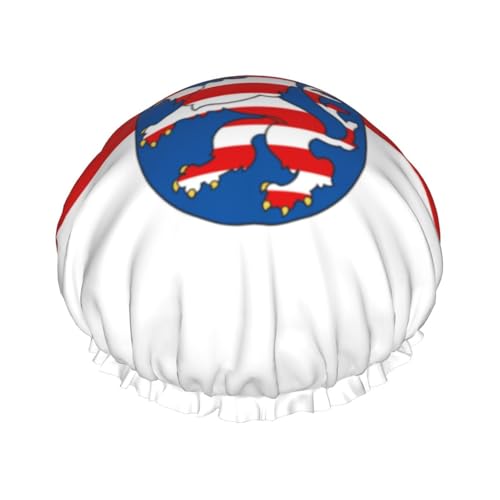 Hessische Flagge Duschhauben für Frauen, wiederverwendbare Duschhaube, perfekte Duschhauben für langes Haar und den täglichen Gebrauch Hessische Flagge Duschhauben für Frauen, wiederverwendbare Duschhaube, perfekte Duschhauben für langes Haar und den täglichen Gebrauch von BOXILTD