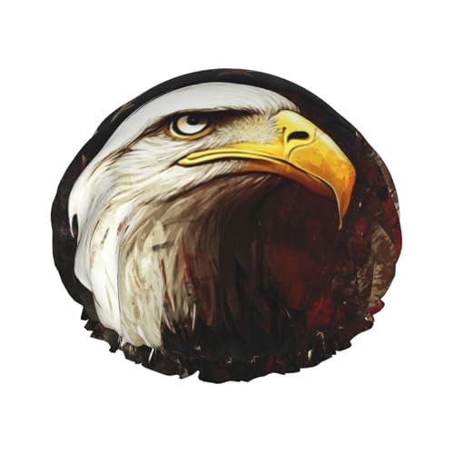 Nordamerikanische Adler-Duschhauben für Frauen, wiederverwendbare Duschhaube, perfekte Duschhauben für langes Haar und den täglichen Gebrauch Nordamerikanische Adler-Duschhauben für Frauen, wiederverwendbare Duschhaube, perfekte Duschhauben für langes Haar und den täglichen Gebrauch von BOXILTD
