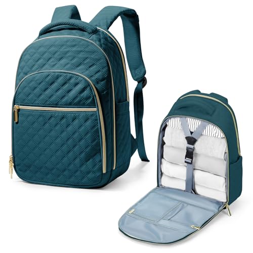 Handgepäck Rucksack 45x36x20 Easyjet, Travel Backpack 40x20x25 für Ryanair Wanderrucksack für Damen Herren, Flugzeug Carry-Ons Reiserucksack Casual Dayback Wasserdicht Business Rucksack, Pfau Blau. von BOXSAM