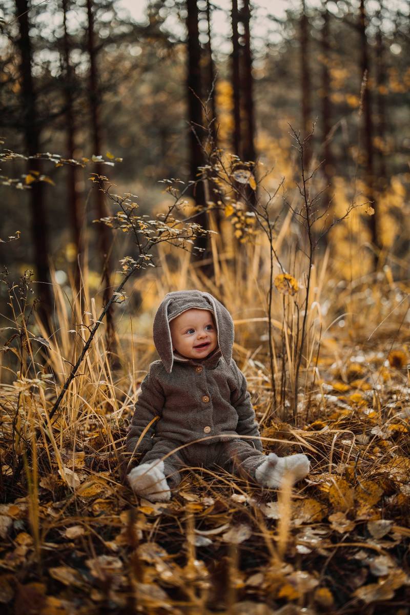 Häschen-Overall Mit Holzknöpfe Kleiner Letzter in Grün 3-6 M | Baby Kleinkind Kinder Häschen Overall Osterhasenkostüm Winter-Babykleidung von BOXXkids