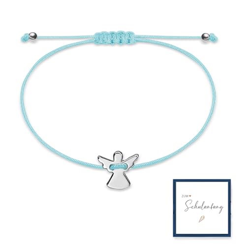 BOYATONG Einschulung Mädchen Jungen Schutzengel Armband mit Karte Schulanfang, Schulkind Geschenk zur Einschulung, Inhalt Schultüte Füllung, Schulanfang Geschenke für Mädchen Jungen von BOYATONG