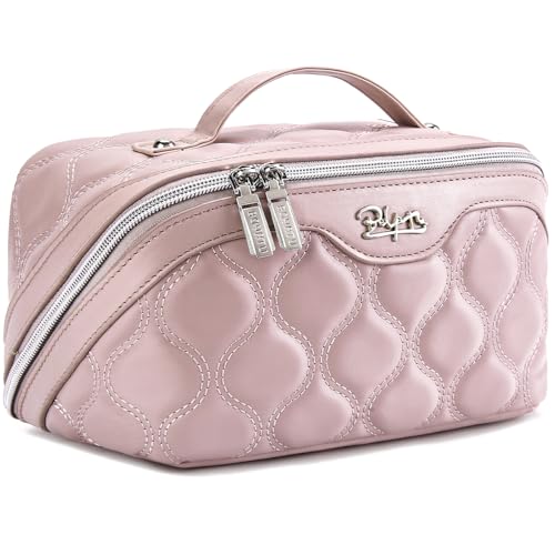 BOYATU Reise-Make-up-Taschen für Frauen: Puffy Make-up-Taschen Set von 3 – veganes Leder Make-up Organizer – wasserdichte große Kulturtasche mit Fächern – Reiseutensilien, 03 Rosa BOYATU Reise-Make-up-Taschen für Frauen: Puffy Make-up-Taschen Set von 3 – veganes Leder Make-up Organizer – wasserdichte große Kulturtasche mit Fächern – Reiseutensilien, 03 Rosa von BOYATU