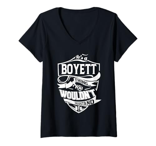 Damen Es ist EIN Boyett-Geschenk T-Shirt mit V-Ausschnitt Damen Es ist EIN Boyett-Geschenk T-Shirt mit V-Ausschnitt von BOYETT FAMILY Ideas Gift