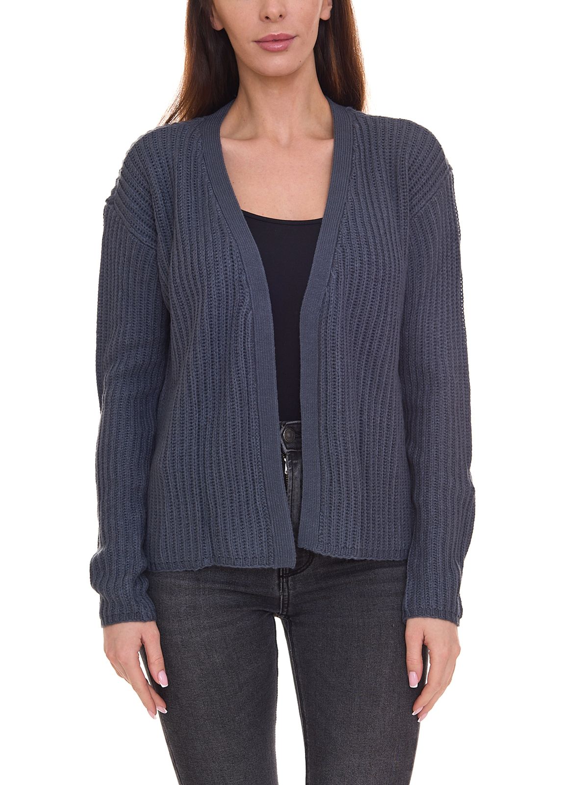 BOYENS´S Damen Patentstrickjacke verschlussloser Strick-Cardigan 42087058 Blau von BOYSEN´S