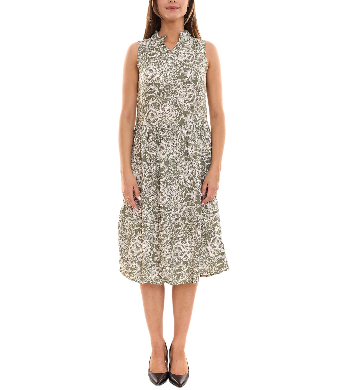 BOYSEN´S Damen Midi-Kleid ärmelloses Sommer-Kleid m Allover-Print 97979564 Grün BOYSEN´S Damen Midi-Kleid ärmelloses Sommer-Kleid m Allover-Print 97979564 Grün von BOYSEN´S