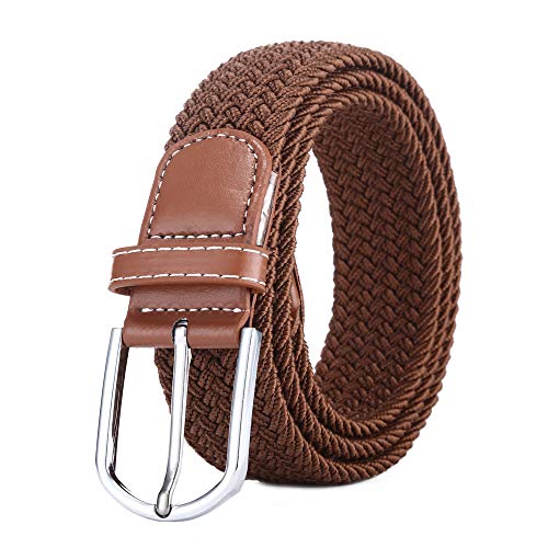 BOZEVON elastischer gewebter Gürtel - Mehrfarbiger elastischer geflochtener Stretchgewebe-Gürtel für Herren Damen Braun BOZEVON elastischer gewebter Gürtel - Mehrfarbiger elastischer geflochtener Stretchgewebe-Gürtel für Herren Damen Braun von BOZEVON