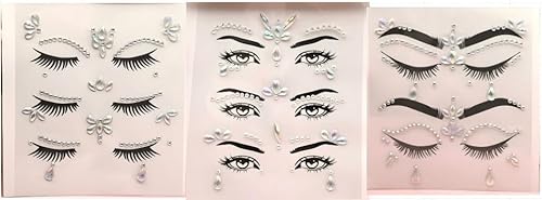 8 Stück Nachtleuchtende Glitzersteine Gesicht, Glitzersteine Selbstklebend Gesicht, Edelsteine Temporäre Tattoos Gesicht Glitzer, Festival Sticker Face Jewels für Party, Festival 8 Stück Nachtleuchtende Glitzersteine Gesicht, Glitzersteine Selbstklebend Gesicht, Edelsteine Temporäre Tattoos Gesicht Glitzer, Festival Sticker Face Jewels für Party, Festival von BOZILY