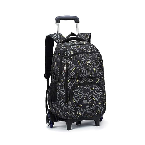 BOZONLI Trolley Schulranzen Rucksack Schulrucksack Trolley Schultrolley 6 Räder Schulranzen Mädchen Groß Trolley Schultasche Wasserdichter Rucksack mit Rollen für Jungen von BOZONLI