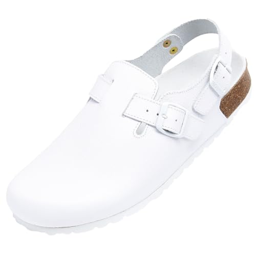 BOnova Regensburg: Pantoffel mit anatomischem Fußbett aus echtem Nubukleder, geeignet für Zuhause und Arbeit, in den Größen 36 bis 48, hergestellt in der EU. von BOnova