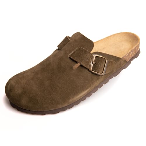 BOnova Wesel Veloursleder Clog. Premium Hausschuh für Damen und Herren in 4 Farben. von BOnova