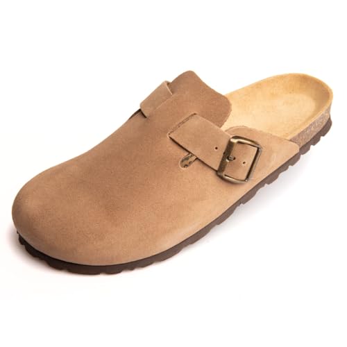 BOnova Wesel Veloursleder Clog. Premium Hausschuh für Damen und Herren in 4 Farben. von BOnova