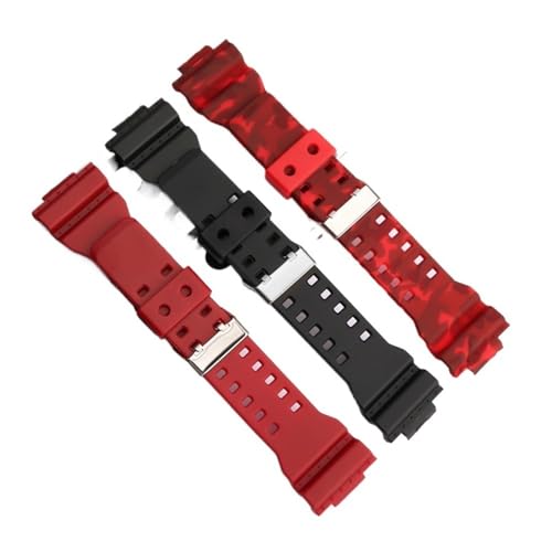 BPBZUTUMDZ 16mm Silikon Armband Fit for Casio Fit for G-Shock GA-110 GA-100 GA-120 GA-900 Camouflage Gummi Männer armband Armband(Camouflage grey) von BPBZUTUMDZ