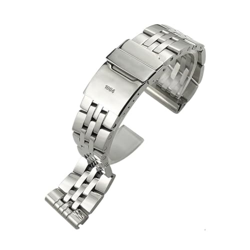 BPBZUTUMDZ 20 mm 22 mm 24 mm Edelstahl-Armband, passend for Breitling AVENGER NAVITIMER, passend for SUPEROCEAN Uhrenarmband(20MM_STAINLESS STEEL) von BPBZUTUMDZ