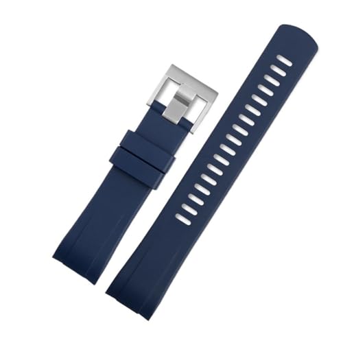 BPBZUTUMDZ Fit for Seiko/Wasser Geist SRPA21J1 SRPC25J1 SRP777J1 strap Fluor Gummi Uhr Band Männlichen Cola Ring Uhr Armband mann 22mm(Deep blue) von BPBZUTUMDZ