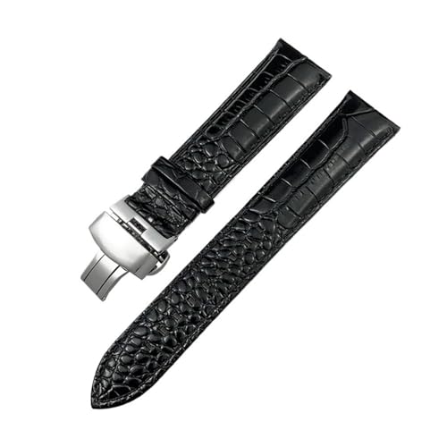 BPBZUTUMDZ Lederarmband 19mm 20mm 21mm 22mm Passend for Omega Passend for Tissot Passend for Longines Passend for Tudor Passend for CITIZEN Muster Schwarz Braun Uhrenarmband(Black Style 2,20MM_SILVER BPBZUTUMDZ Lederarmband 19mm 20mm 21mm 22mm Passend for Omega Passend for Tissot Passend for Longines Passend for Tudor Passend for CITIZEN Muster Schwarz Braun Uhrenarmband(Black Style 2,20MM_SILVER von BPBZUTUMDZ