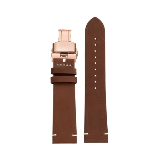 BPBZUTUMDZ Lederarmband passend for M-ido passend for Helmsman M040.407.16/36 Serie Vintage mattierte Lederuhr mit Zubehör 19 mm 20 mm 22 m(Coffee rg bk,22mm) von BPBZUTUMDZ
