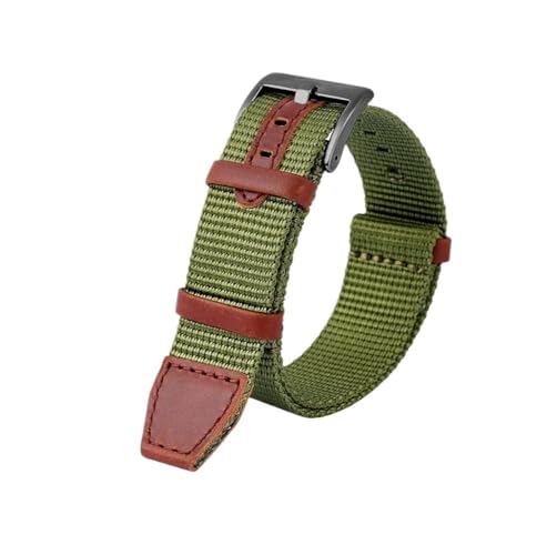 BPBZUTUMDZ Nylon-Uhrenarmband passend for HAMILTON Khaki Field H69439931 H69439411 passend for Seiko passend for T-imex Armband Marke Freizeit-Uhrenarmbänder 20 mm 22 mm(Army green black,22mm) von BPBZUTUMDZ