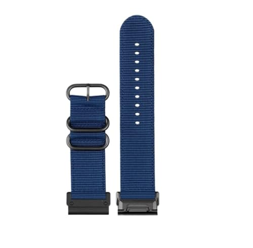 BPBZUTUMDZ Passend for Garmin Tactix Delta Tactix7 7 Pro Descent MK1 MK2 MK2i Quickfit 26 mm Fenix6/6X/7/7X Uhr Nylonarmband mit Riemen(Blue bk,22mm) von BPBZUTUMDZ