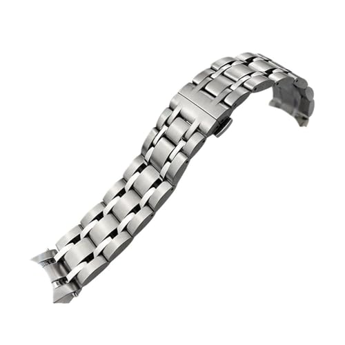 BPBZUTUMDZ Uhrenzubehör 22 mm 23 mm 24 mm passend for Tissot 1853 Couturier T035 Edelstahlarmband T035407A T035627A Herren-Business-Uhrenarmband(Silver,24mm) von BPBZUTUMDZ