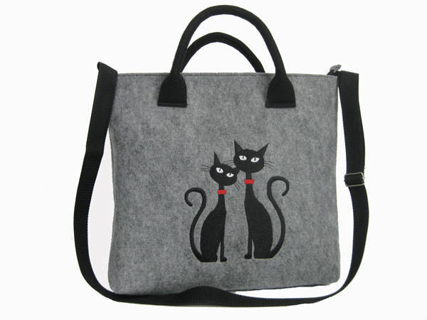 Filz Tasche Katzentasche Damentasche Filztasche von BPStudioDesign