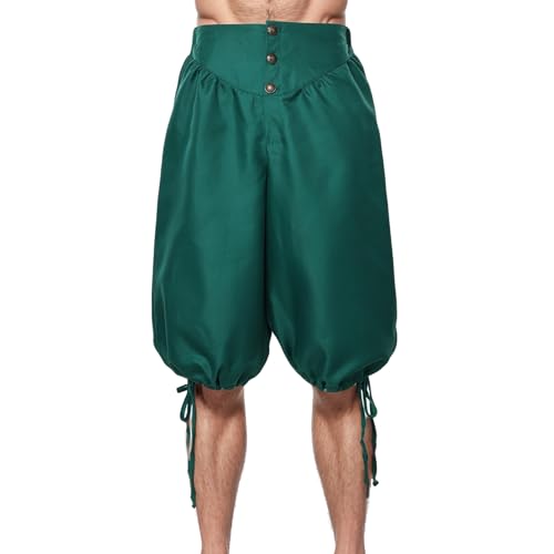 BPURB Herren Mittelalter Wikinger Piratenhose Retro Renaissance Kolonialhose Cosplay Kostüm Sommer Shorts von BPURB