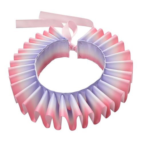 BPURB Renaissance Elizabethan Ruff Kragen Halskrause Clown Kragen Farbverlauf Cosplay Requisiten von BPURB