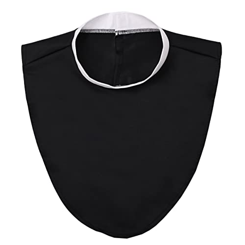 Priester Kragen Klerus Shirt Halskragen Herren Damen Kostüme Accessoire für Bischof Pastor (Schwarz) von BPURB