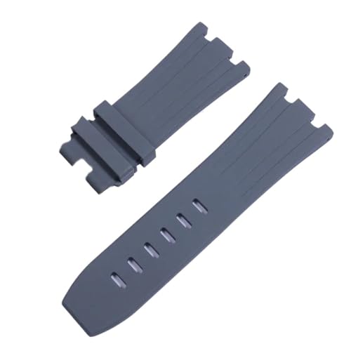 BQAXUREW EDVENA Sportarmband, wasserdicht, Gummi-Silikon, kompatibel mit Audemars und Piguet Uhrenarmband, AP Royal Oak 15706, 15707, 26020, 26170, 28 mm, 30x24mm von BQAXUREW