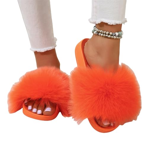 BQDPYZBD Hausschuhe Frauen Zu Hause Mit Dicker Locked Non-rutp-plüschschuhen Flip Flops-orange-38 BQDPYZBD Hausschuhe Frauen Zu Hause Mit Dicker Locked Non-rutp-plüschschuhen Flip Flops-orange-38 von BQDPYZBD