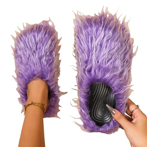 BQDPYZBD Hausschuhe Plüsch Tassel -pendler -hausschuhe Für Männer Und Frauen Herbst Winter-lila-40-41 BQDPYZBD Hausschuhe Plüsch Tassel -pendler -hausschuhe Für Männer Und Frauen Herbst Winter-lila-40-41 von BQDPYZBD