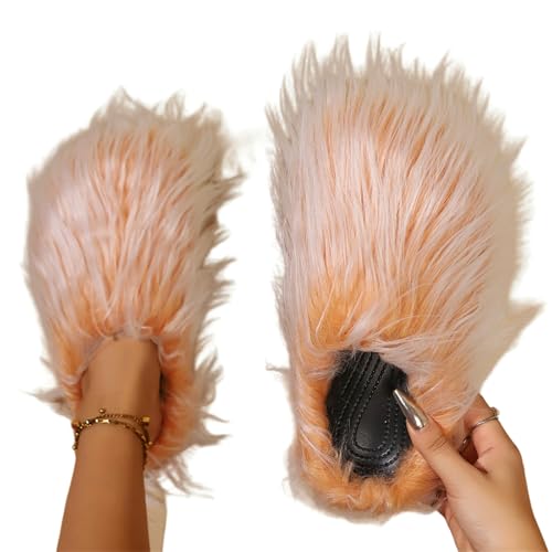 BQDPYZBD Hausschuhe Plüsch Tassel -pendler -hausschuhe Für Männer Und Frauen Herbst Winter-orange 2-36-37 BQDPYZBD Hausschuhe Plüsch Tassel -pendler -hausschuhe Für Männer Und Frauen Herbst Winter-orange 2-36-37 von BQDPYZBD
