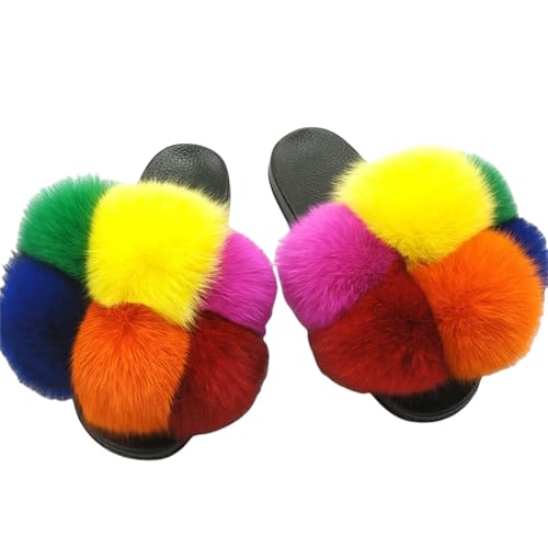 BQDPYZBD Hausschuhe Plüschkugelschuhe Für Männer Und Frauen, Sandalen Im Freien, Plüschflip -flops-13-38 BQDPYZBD Hausschuhe Plüschkugelschuhe Für Männer Und Frauen, Sandalen Im Freien, Plüschflip -flops-13-38 von BQDPYZBD
