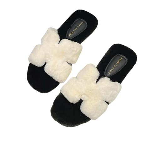 BQDPYZBD Hausschuhe Slipper Frauen, Damen Offener Zehen Ohne Schlupf Bequeme Und Atmungsaktive Innen Im Freien-schwarz Weiß-39 BQDPYZBD Hausschuhe Slipper Frauen, Damen Offener Zehen Ohne Schlupf Bequeme Und Atmungsaktive Innen Im Freien-schwarz Weiß-39 von BQDPYZBD