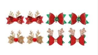 8 Stück Weihnachts Schleife Haarspangen, Haarspangen Haarschmuck Weihnachten, Niedliches Rentier Geweih Stirnband Ohren Haar Accessoire, Geweih Kopfschmuck Haarnadel für Frauen Mädchen Kinder 8 Stück Weihnachts Schleife Haarspangen, Haarspangen Haarschmuck Weihnachten, Niedliches Rentier Geweih Stirnband Ohren Haar Accessoire, Geweih Kopfschmuck Haarnadel für Frauen Mädchen Kinder von BQMEZRNUS