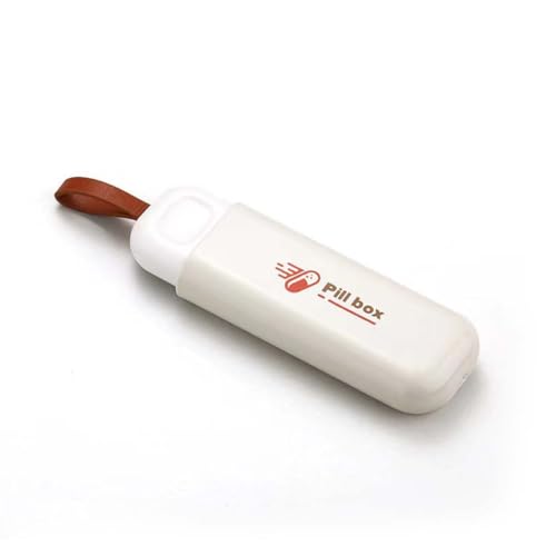 BQRKOTM 1 Stück Tablettenbox Pillendose, 3 Gitter Pillendose klein für unterwegs, Pillenbox ausziehbarer Typ für Vitamine, Medikamente, Pillen, gute Dichtleistung von BQRKOTM
