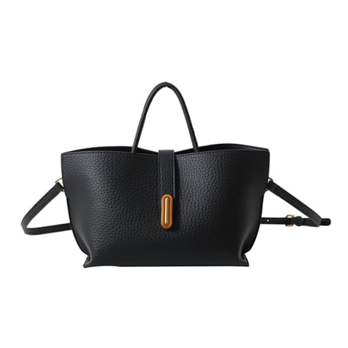 BQWXIEC Beuteltaschen für Damen, Kunstleder-Tragetasche mit Tragegriff oben, Crossbody-Eimer mit verstellbarem Riemen für Pendler, Schwarz , 13.0x7.1x3.9英寸 BQWXIEC Beuteltaschen für Damen, Kunstleder-Tragetasche mit Tragegriff oben, Crossbody-Eimer mit verstellbarem Riemen für Pendler, Schwarz , 13.0x7.1x3.9英寸 von BQWXIEC