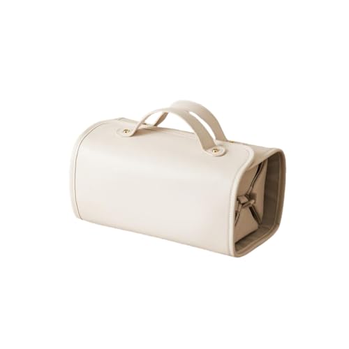 Tragbare 4-in-1-Kosmetiktasche, faltbar, großes Fassungsvermögen, wasserdicht, Reise-Make-up-Organizer mit abnehmbarem Design, weiß, Einheitsgröße von BQWXIEC